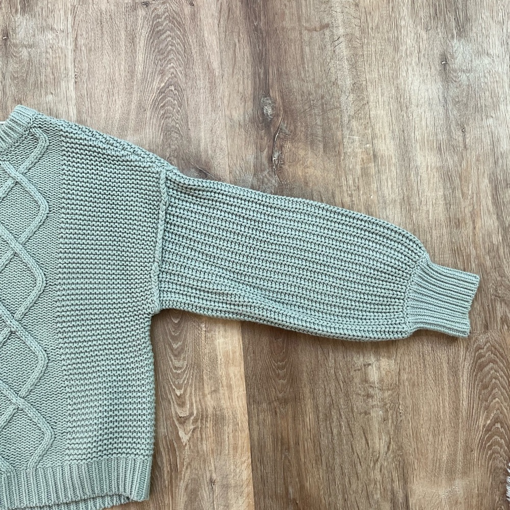 Free People Dream Cable Crew Pull Over Sweater // Small - Picture 10 of 10